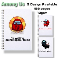 Among Us Notebook Buku among us