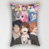 Japanese Anime Yarichin Bitch Club Single Side Print Rectangular Pillowcase Sofa Car Bed Cushion Cover Polyester Case Home Decoration（Without Pillow Inner）30x50cm