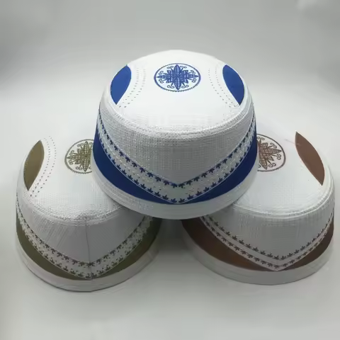Free Shipping Muslim Caps For Men Clothing Prayer Hat Islamic Taqiyah Kufi Tax Products Kippa Turkis