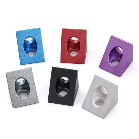 4pcs/lot V-slot Angle Corner Connector 90 Degree Angle Bracket 20*20mm For V-slot/c-beam Aluminum Ex