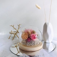 玫瑰水晶球鐘罩 / DIY材料包