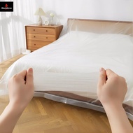Transparent Disposable Waterproof Bed Cover  Furniture Protector Dustproof Mattress Sheet for Airbnb
