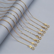 S925 Silver Necklace Female Gold Clavicle Chain Classic 6 Chains/Gold-Plated/Sterling Necklace/Silver Jewelry Necklace/Gold Jewelry/Gold-Plated/Gold Chain/Wedding 40cm