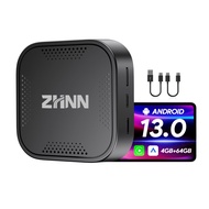 Android 13 Carplay AI Box Carplay Video Streaming Multimedia Video Box, 4GB +64GB Wireless Android A