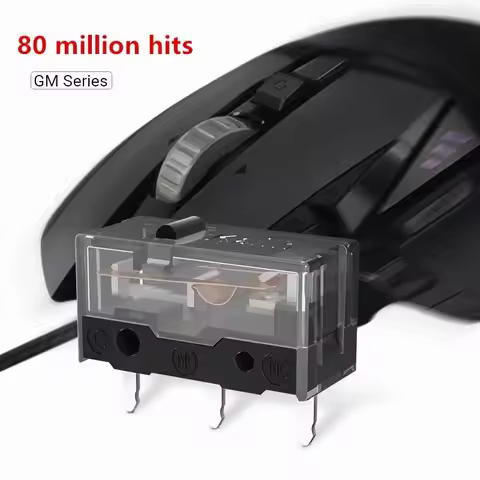 1Pcs New Kailh GM 8.0 micro switch GM8.0 Gold Contactor 80 Million Click Life Computer mouse left ri