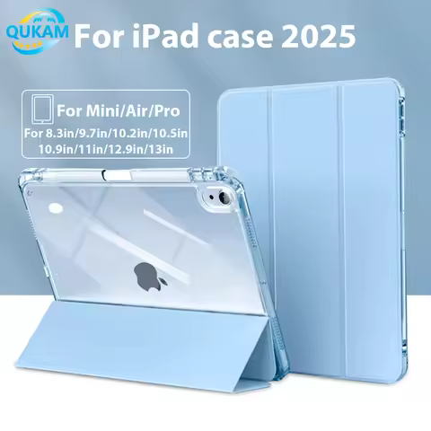 New 2025 Acrylic Protective Case For iPad Air 11 Case iPad 10th Gen 11th 9th Cover Gen Pro11 4 5 10.
