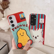Cute peanut puppy pattern protective cover for Samsung s22 s22 plus ultra s23 s23Plus s23fe s24 s24 