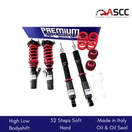 PREMIUM P6 Perodua Myvi 2017 - Present High Low Soft Hard 32 Clicks Adjustable Shock Absorber