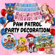 [SG Seller] Paw Patrol Balloon for Birthday Party Decoration Garland Backdrop Bundle Set