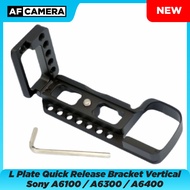 L Plate Sony A6100 A6300 A6400 Quick Release Bracket Vertical Grip
