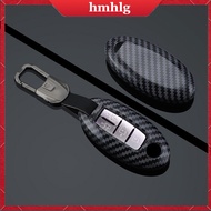 Carbon Fiber Car Key Case Cover Remote Shell Fob For Nissan Serena C28 C27 Keychain Accessories