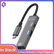 Type-C USB-A PD100W HUB Docking Station 4K@ 120Hz -Compatible Converter Type-C to HDTV USB-C Splitte