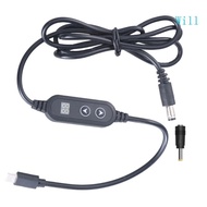 Will Adjustable Voltages USB C To 5525 Chargers Cable With Digital Display 4 0x1 7mm Tips For Router