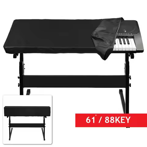 61/88 Key Electronic Digital Piano Cover Dustproof Foldable Piano Keyboard Cover Universal Dust Cap 