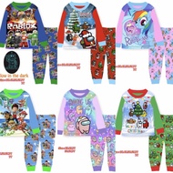 Local Seller cuddle me 3 to 7 year old Kids Pyjamas Set / Kids Outing Clothing set christmas