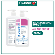 CERADAN MOISTURISING WASH 280ML | Alleviate Itchiness & Dryness