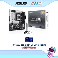 ASUS PRIME B860M-A WIFI-CSM Micro ATX (mATX) Intel Motherboard | LGA1851 | Socket Support Intel Core