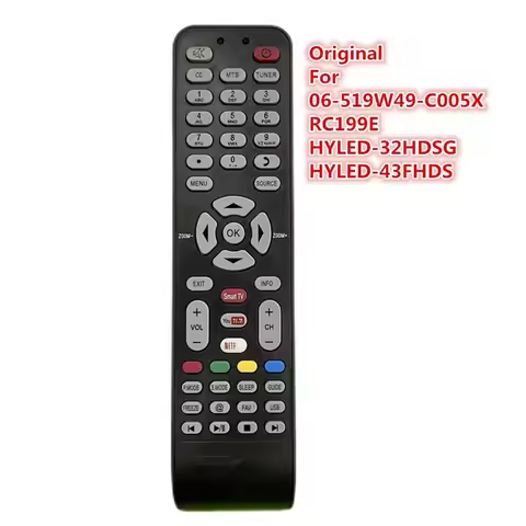 Original Remote Control HITACHI 06-519W49-C005X For TCL / KALLEY / Olimpo / Visivo / Hyundai Smart T