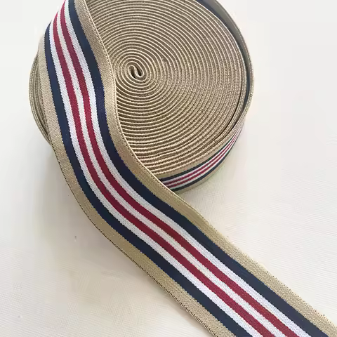 Sewing rubber bands 4CM Stripe Fashion Waist Binding Webbing Sewing Elastic Band Garment Waist Band 