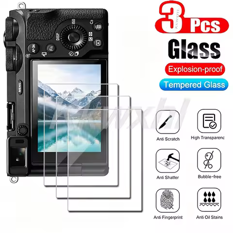3PCS Tempered Glass For Sony Alpha A7RV A7R5 A7M2/3/4 A7II/III A7R2 A7III A9 A9II A7RV A9III A1 II S