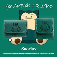 Leather Headphone Case Pokémon Snorlax Giveaway Lanyard for AirPods3gen case Headphone Case 2021 New for AirPods3 Headphone Case Compatible with AirPodsPro case AirPods2gen case