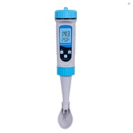 5 in 1 Water Quality Tester Pool Water Tester EC/TDS/SALT/S.G/Temp Tester Water Testing Detector with Backlight for Aquaculture Drinking Water Swimming Pool Aquarium