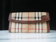 輝煌年代 OLD ERA _早期二手老包義大利製BURBERRY長皮夾(瑕疵品