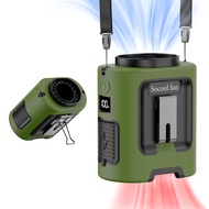 Socool fan พัดลมคาดเอวพกพา 5000mAh 4 ระดับ 13000RPM ชาร์จมือถือได้ คล้องคอได้ เหมาะสำหรับเดินทาง ส่ง