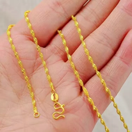 [Ready stock/onsale] pure Ang 18k Saudi Gold pawnable sale for women chain Original necklace fashion for women jewelry gold pawnable sale