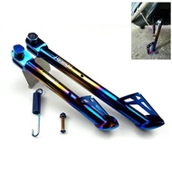 22/28cm Moto Parking Rack Stainless Steel Bracket Foot Side Support Stand Universal Accessories For 