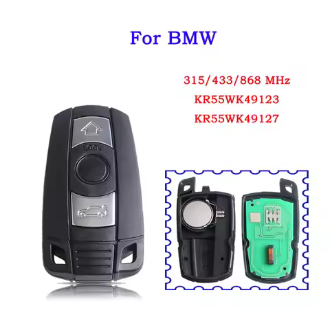 DUDELY 3 Buttons Smart Key for BMW E90 E92 E60 E87 BMW 1 3 5 7 series Z4 X5 X6 Remote Key PCF7953 31
