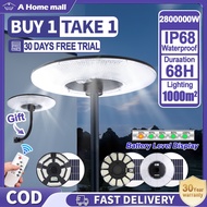 Solar Street Light UFO Solar Light IP68 Outdoor Waterproof LED Light With Sensor
