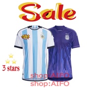 Argentina 3 stars 2022 World Cup Jersey Home Away Jersey Soccer Football Jersey Men T-shirt Top Quality Fan Version
