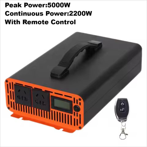 Inverter 5000W Pure Sine Wave DC 12v To AC 220v 3000W 4000W 5000W 50HZ Portable Power Voltage Conver