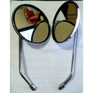 Circle Side Mirror Silver Big