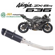 Slip On For Kawasaki ZX-6R ZX6R ZX 6R Ninja 636 2008-2019 Motorcycle Exhaust Full System Middle Link