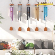 CAMELLI5Q Metal Tubes Windchime, 6 Rods Zen Atmosphere Aluminum Wind Chimes,  Large 26/32/37 Inch Pe