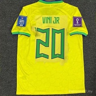 Team Jersey, Brazil Jersey, Home Jersey, World Cup 2026, Brazil Country, Neymar Short Sleeve Footbal