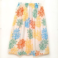 Facial tube top, spa tube top, colorful leaves scrub tube top