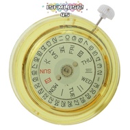 ISFMLDS1245 Cal.8205 Watch Movement, Dual Calendar Metal 3 Hands Dual Day Date Movement, Gold Domest