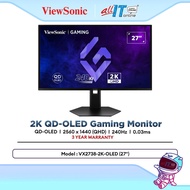 ViewSonic VX2738-2K-OLED 27" 2K QHD 240Hz QD-OLED Gaming Monitor | 0.03ms | HDR10 | AMD FreeSync | G