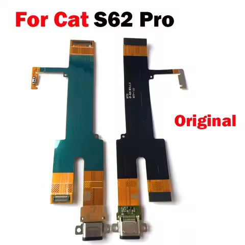 For Cat S62 Pro USB Charging Port Board Dock Connector Flex Cable Power On Off Button Side Key Flex 