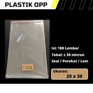 Opp Plastic Size 20 cm x 30 cm / 20x30 cm / 20 x 30 cm
