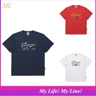 ML2 Korean Local Stock Kodak K6223LRS41WHT RGB Cotton Graphic Short Sleeve T-Shirt WHITE TEE K-FASHI