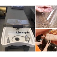 Plastic plastic mat (80cm*60cm) 1 transparent piece of 2 in 1 nourishing shampoo bed, waterproof to 