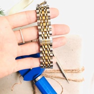 [TYPE 1] Stainless steel cast metal watch strap with 7 smart pins size 18mm, 19,mm, 20mm, 21mm, 22mm