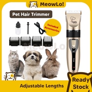 MeowLo Pet Grooming Trimmer Pet Hair Shaver Set Pet Clippers Cat Dog Clipper Pet Shaver Grooming Kit