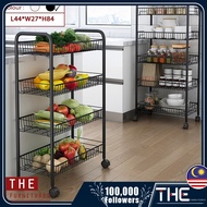 THE (4&5 Tiers) Modern Kitchen Rack Utility Shelf Storage Rack Steel Rack Modern Style (L44 x W27 x 