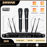 Shure AD4D ไมโครโฟนไร้สายการเชื่อมต่อ UHF ไมโครโฟนประสิทธิภาพระดับมืออาชีพ วัสดุโลหะ สีดํา