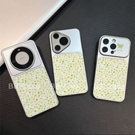 New Casing Huawei Pura 90s Pro Max Pura90s Pro Max Ins Rustic Style Retro Fresh Fashion Green Flower